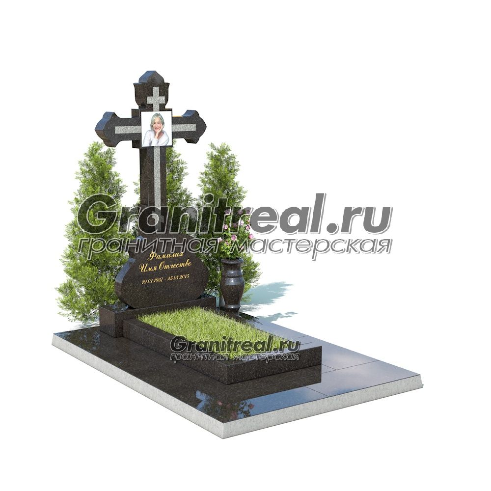 Памятник с крестом Памятник с крестом