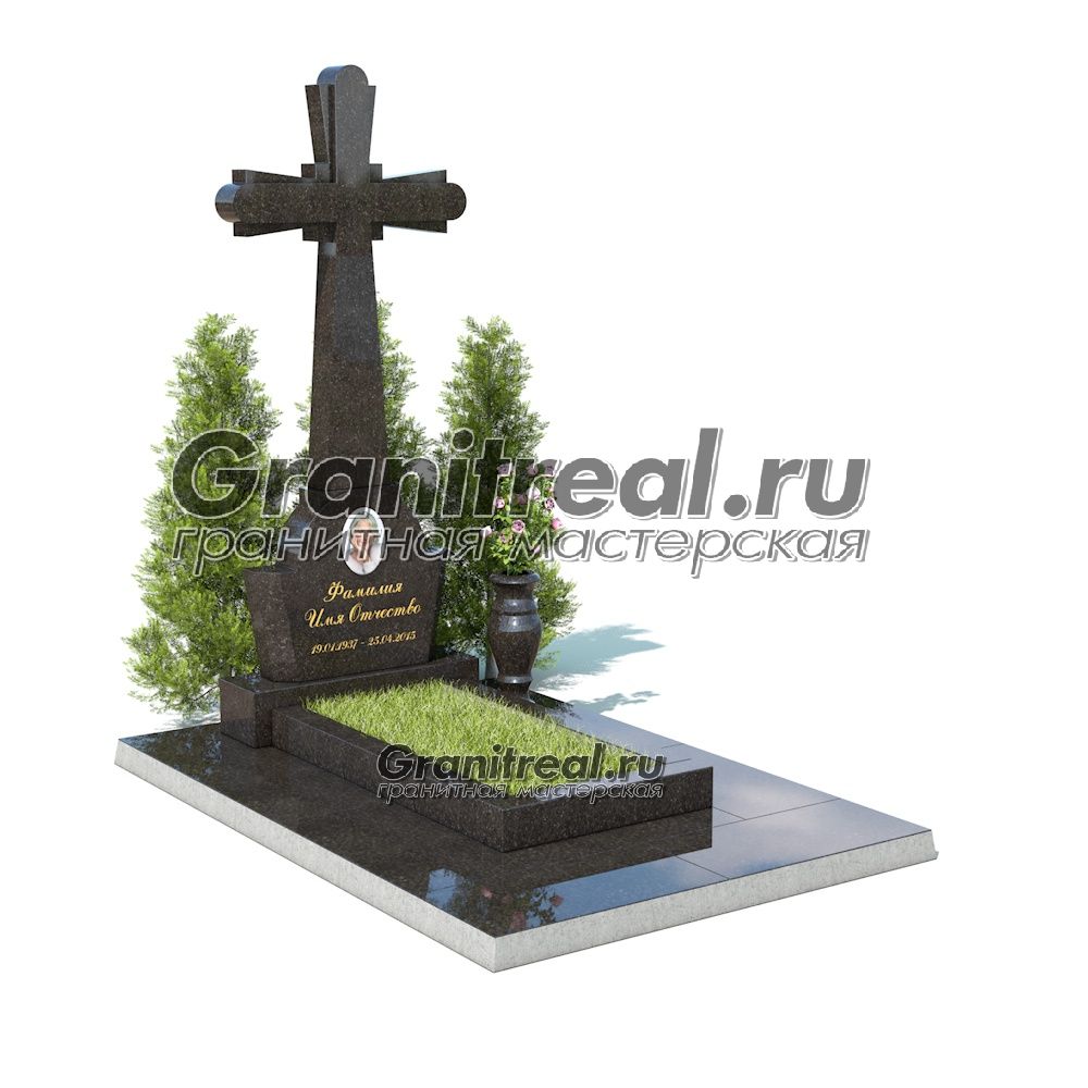 Памятник с крестом Памятник с крестом