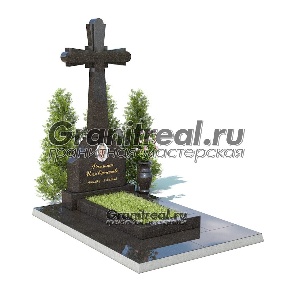 Памятник с крестом Памятник с крестом