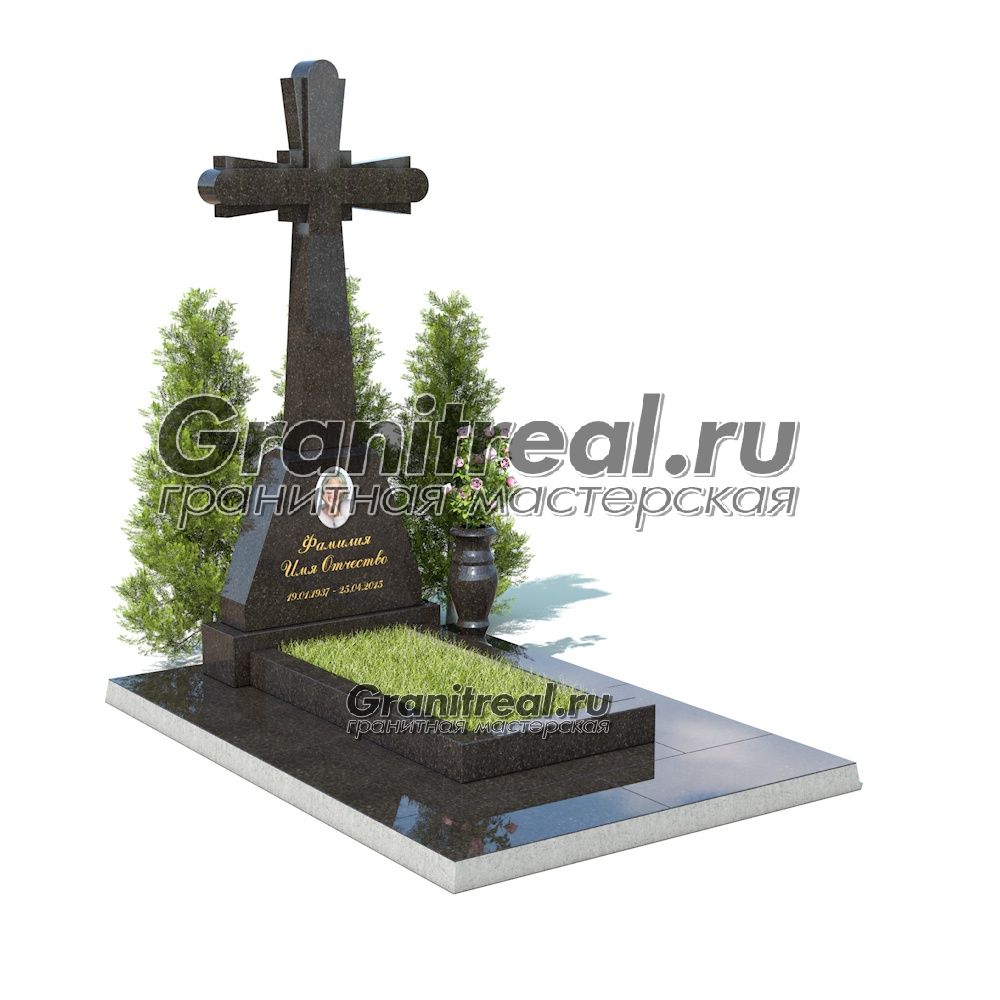 Памятник с крестом Памятник с крестом