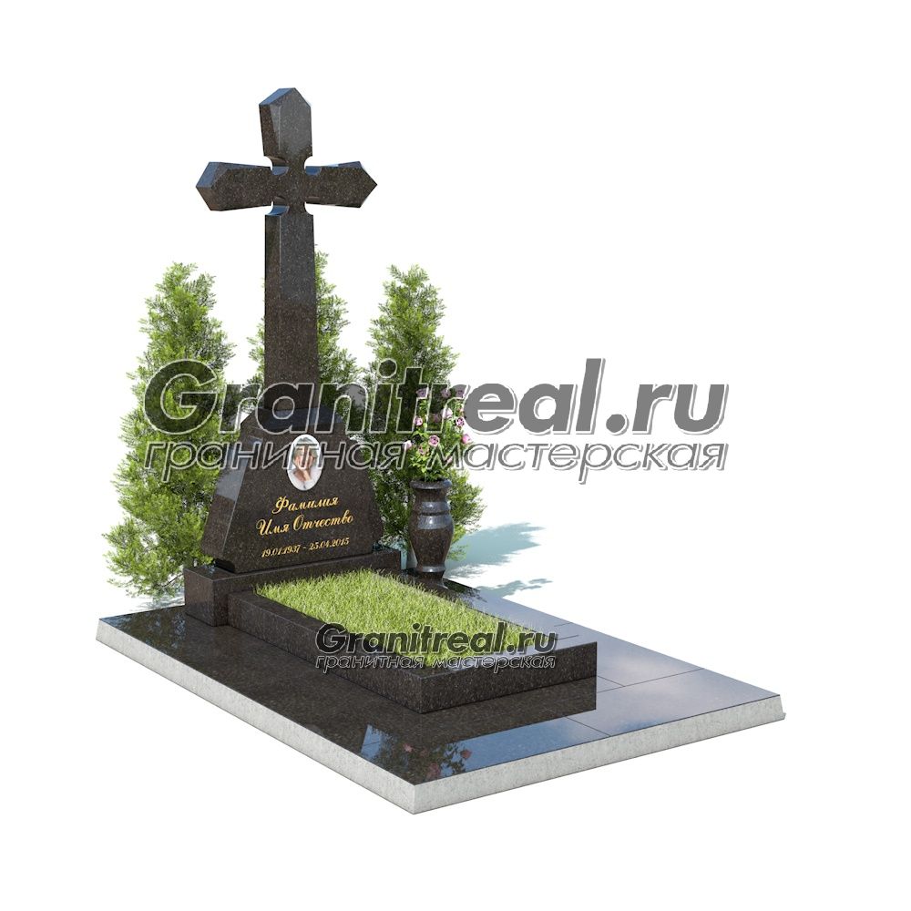 Памятник с крестом Памятник с крестом