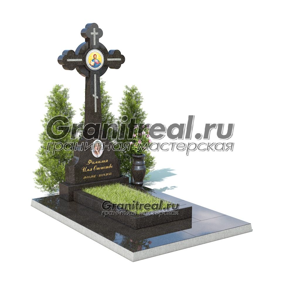 Памятник с крестом Памятник с крестом